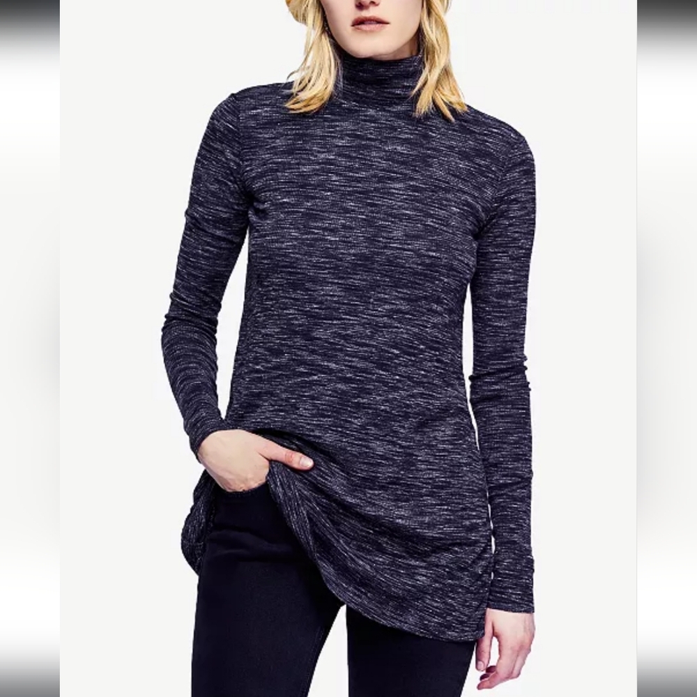 We The Free Charcoal Long Sleeve Top